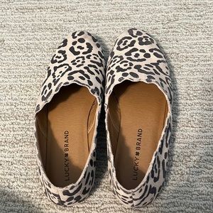 Lucky Brand Size 7.5 Leopard Flats